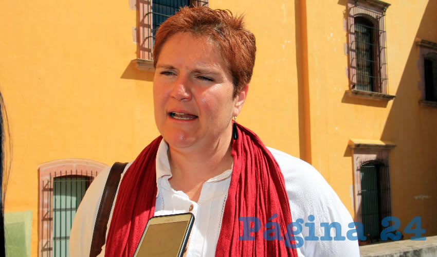 Magdalena Okhuysen, directora de la Casa Municipal de Cultura de Zacatecas (Foto Rocío Castro)