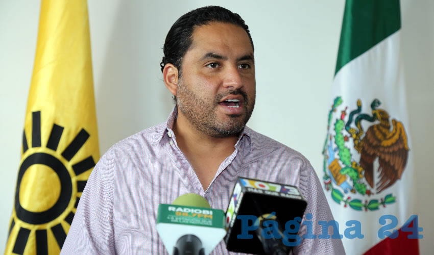 Emanuelle Sánchez Nájera, dirigente del PRD en Aguascalientes (Foto: Eddylberto Luévano Santillán)