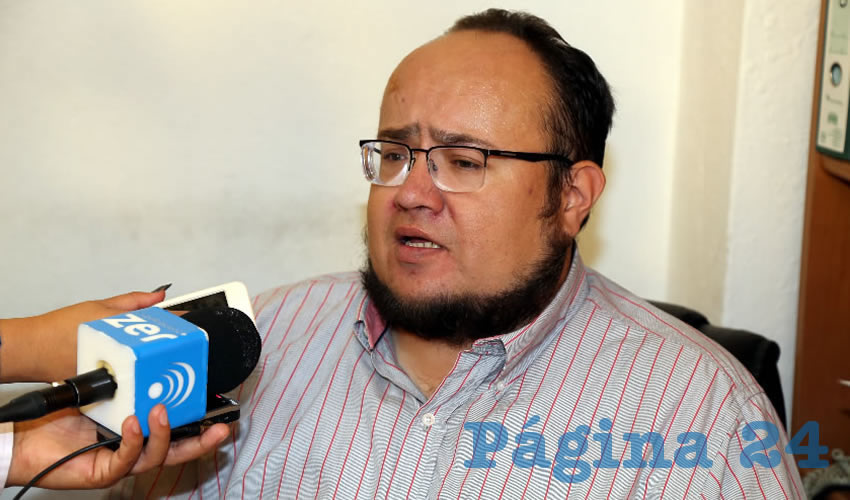 Óscar Salvador Estrada Escobedo, regidor capital (Foto: Eddylberto Luévano Santillán)