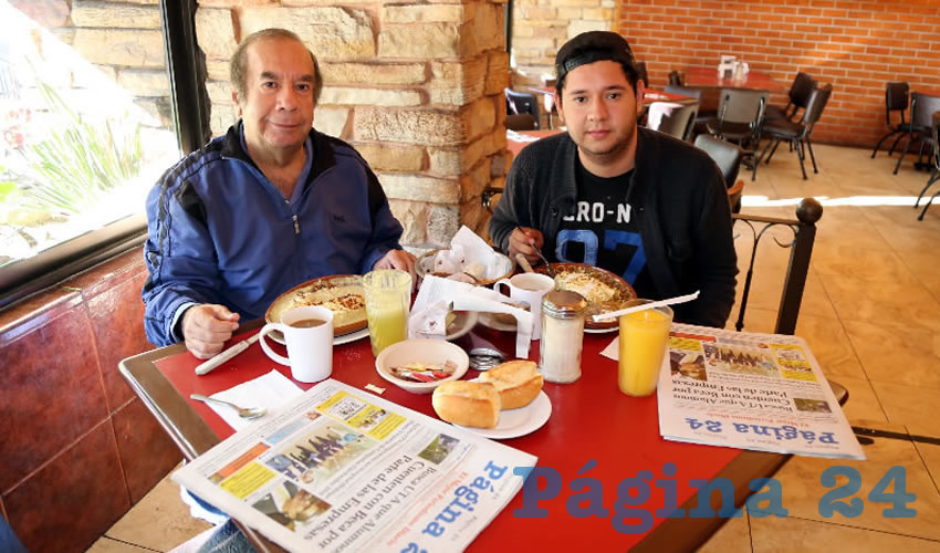 En Las Antorchas almorzaron César Ramos Alcocer y Ricardo Ramos Sánchez