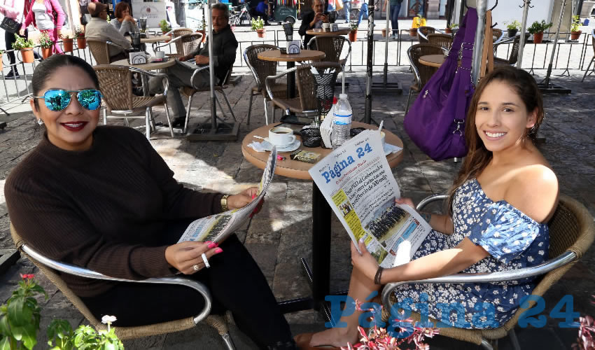 En Café Catedral se reunieron Sara Rangel Salazar y Mónica López Dávila