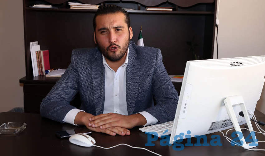 Aldo Ruiz S&aacute;nchez, dirigente del Comit&eacute; Ejecutivo Estatal de Morena (Foto: Eddylberto Lu&eacute;vano Santill&aacute;n)