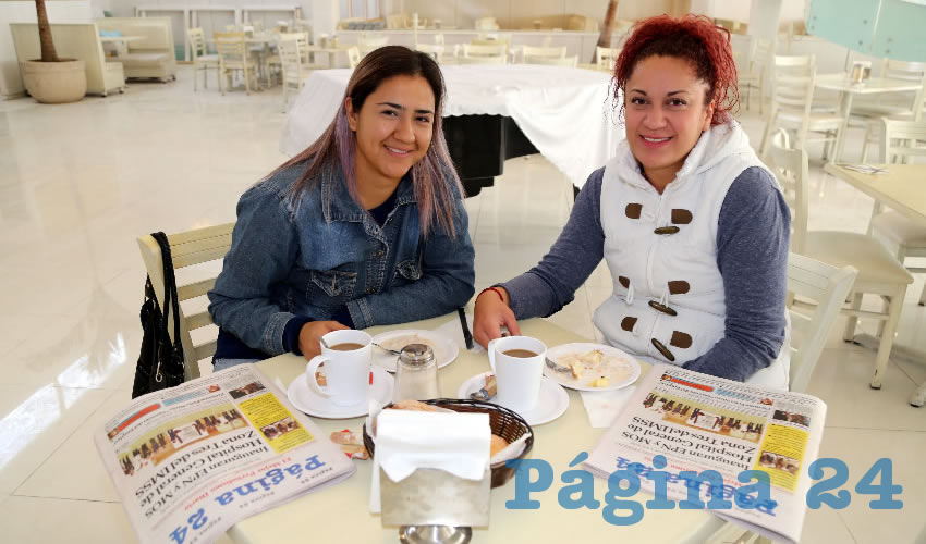 En el restaurante Del Centro almorzaron Nancy García García y María Belén Rodríguez Romo