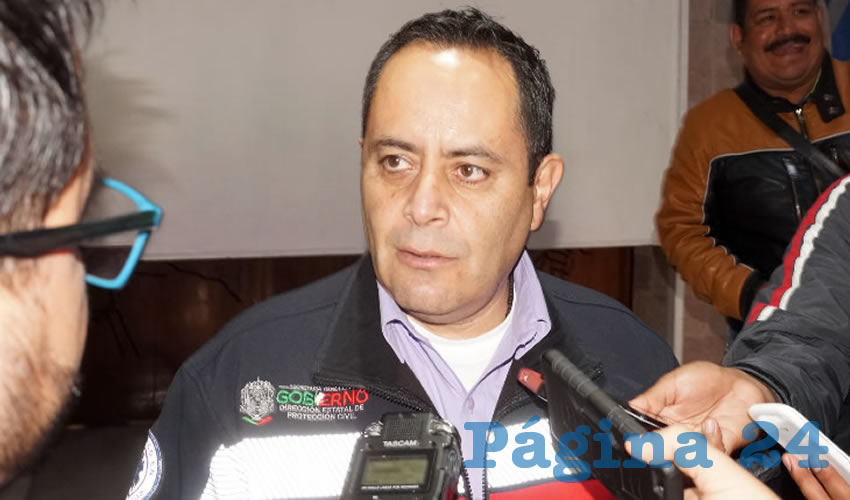 Juan Antonio Caldera Alaniz, titular de Protección Civil y Bomberos en el estado de Zacatecas (Foto: Archivo Página 24)