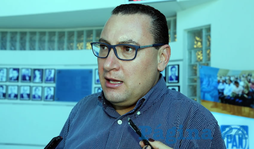 Paulo Gonzalo Mart&iacute;nez L&oacute;pez, presidente del CDE del PAN (Foto: Eddylberto Lu&eacute;vano Santill&aacute;n)