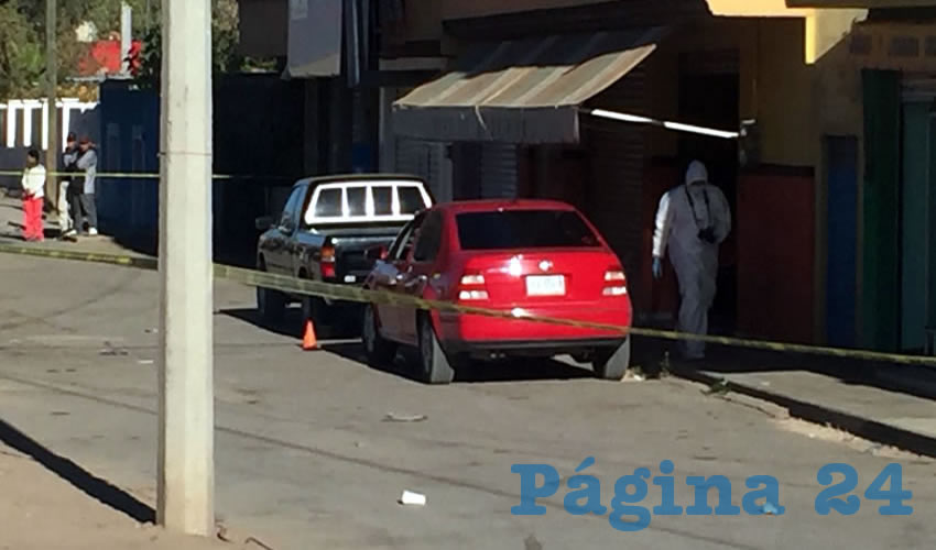 El arribo de los cuerpos policiacos a la calle Jacinto Canek