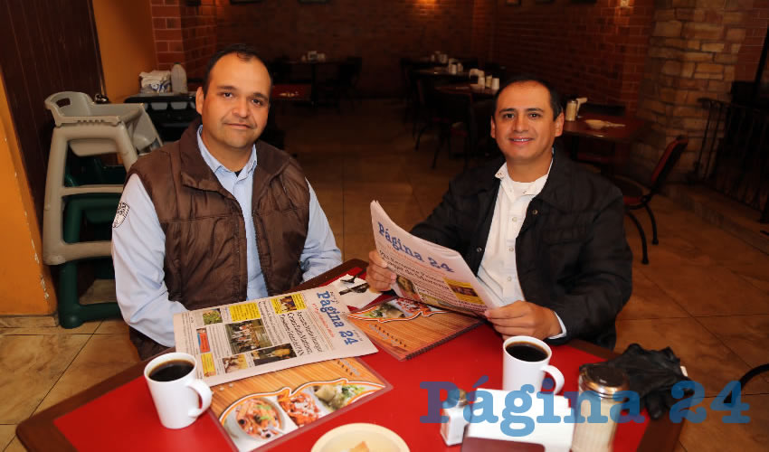 Compartieron el pan y la sal en el restaurante Las Antorchas René Rico Moctezuma y Jorge Rangel Ávila