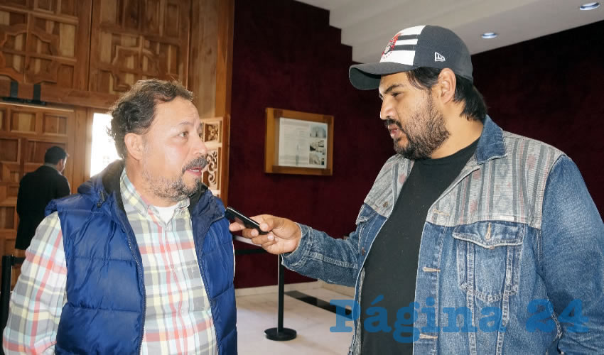 Alejandro Rivera Nieto, secretario general del Sindicato Independiente de Trabajadores del Estado de Zacatecas (Sitez) (Foto Merari Martínez Castro)