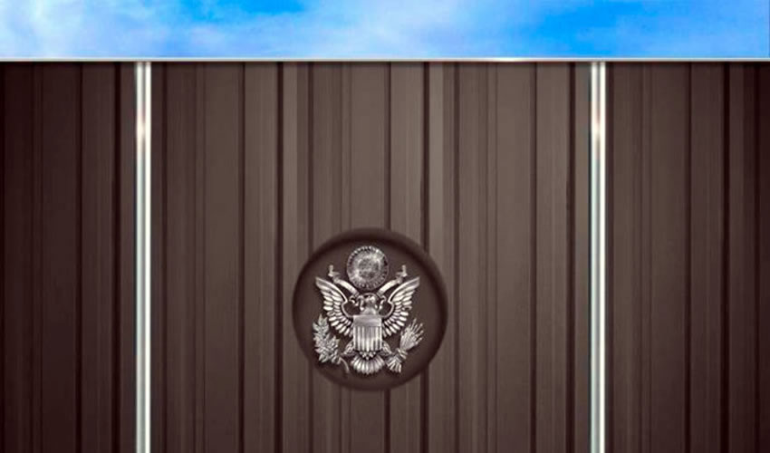 Imagen de uno de los diseños de la probable apariencia que tendría el denostado muro