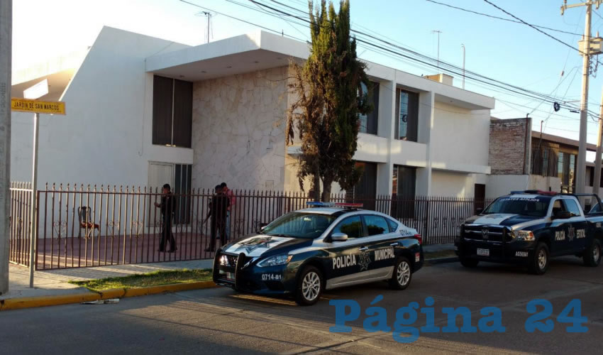 La casa ubicada en calle Jardín de San Marcos 503, fue “visitada” por dos delincuentes