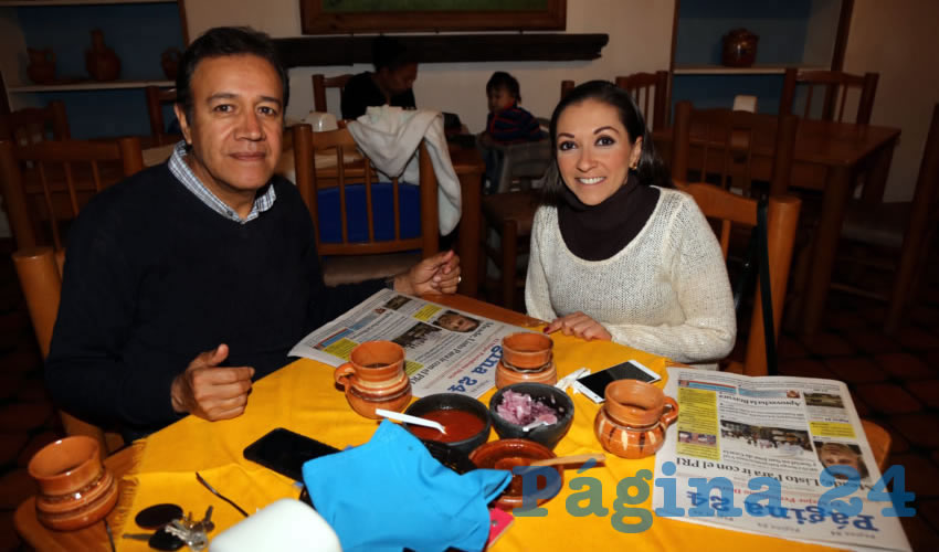 En La Mestiza compartieron el pan y la sal Leopoldo Núñez Leaños y Dulce Arellano Gourcy