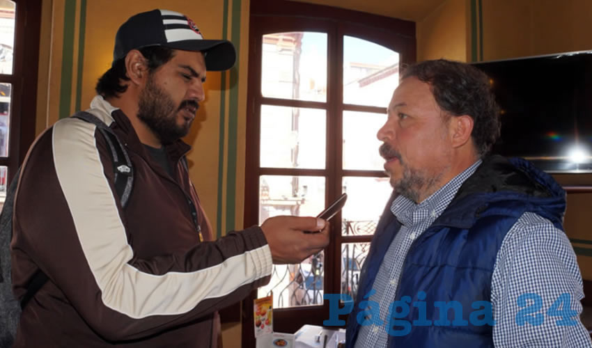 Alejandro Rivera Nieto, secretario general del Sindicato Independiente de Trabajadores del Estado de Zacatecas (Sitez) (Foto Merari Martínez Castro)