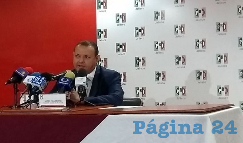 Héctor Pizano, presidente estatal del PRI, dijo que buscará al dirigente local del Verde, Enrique Aubry, para platicar sobre alianzas con miras a las elecciones de 2018/Foto: Francisco Andalón López