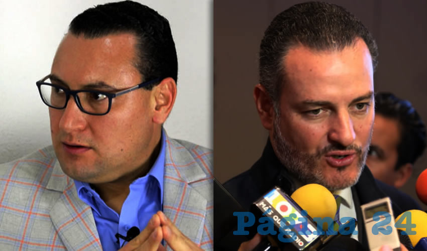 Paulo Martínez López, presidente estatal del PAN | René Urrutia de la Vega, fiscal general del Estado