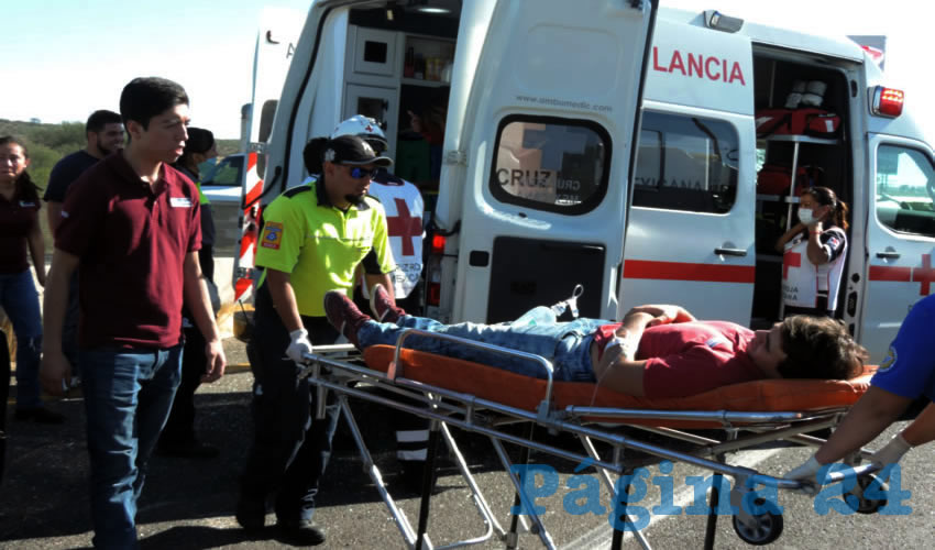 Las v&iacute;ctimas del percance fueron trasladadas al Hospital Mac 