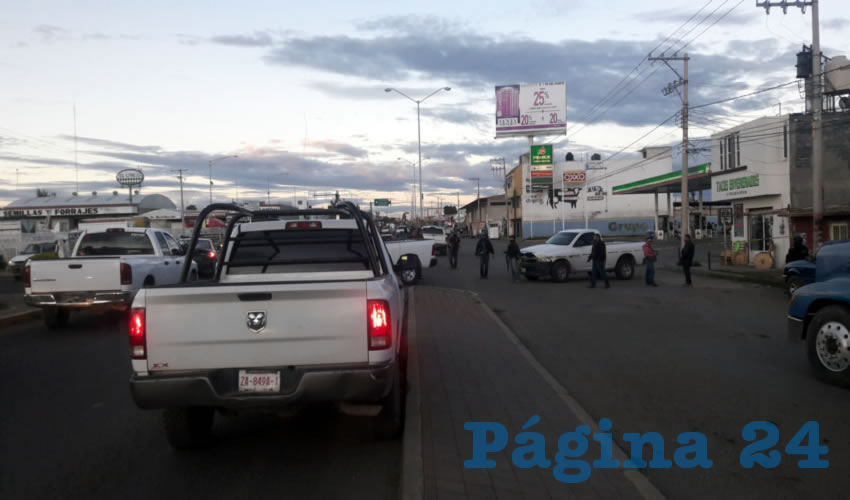 Así quedó en las afueras de la vulcanizadora