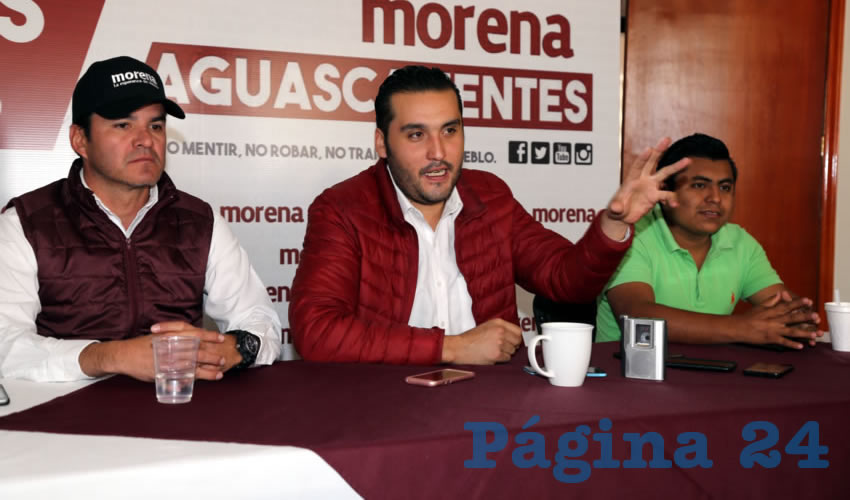 Aldo Ruiz Sánchez, dirigente del Comité Directivo Estatal de Morena (Foto: Eddylberto Luévano Santillán)