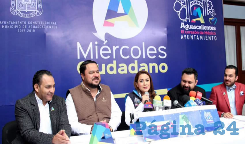 La alcaldesa de Aguascalientes, Tere Jiménez, presentó el programa Vive tu navidad con el corazón