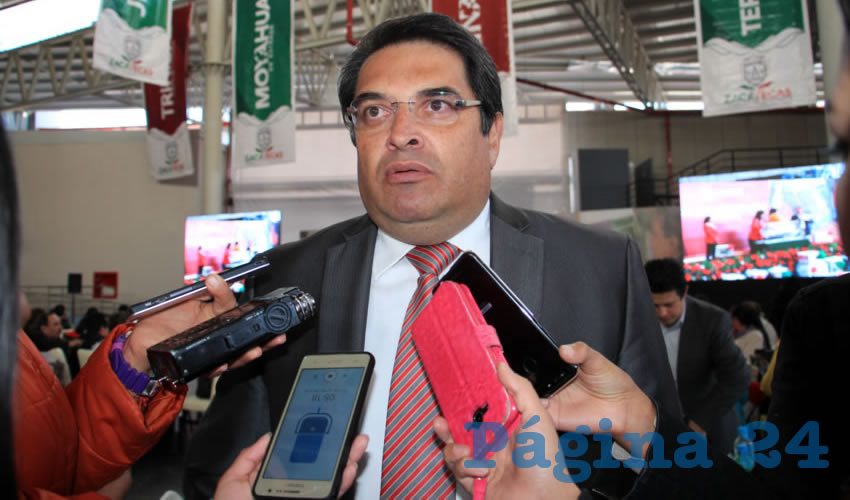 Francisco Javier Martínez Muñoz, director del Instituto de Seguridad y Servicios Sociales de los Trabajadores del Estado de Zacatecas (Issstezac): Existe una bolsa de 5 millones de pesos ya colocada para estos pendientes (Foto: Rocío Castro Alvarado)