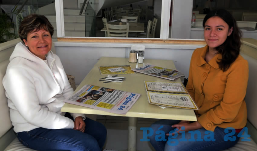 En el restaurante Del Centro almorzaron Irma Villalobos Hernández y Dinorah Camacho Villalobos