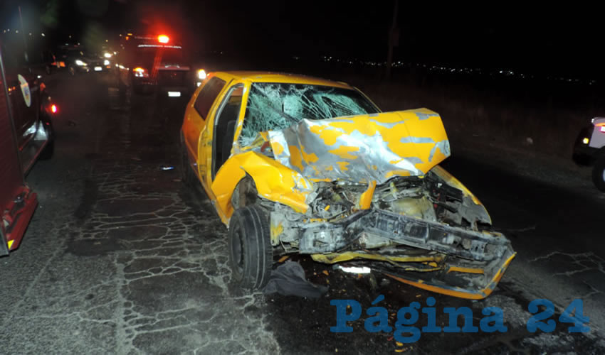 El borracho Ricardo Flores Rivera embisti&oacute; por alcance una camioneta y a la vez hiri&oacute; gravemente a Alejandro P&eacute;rez Narv&aacute;ez