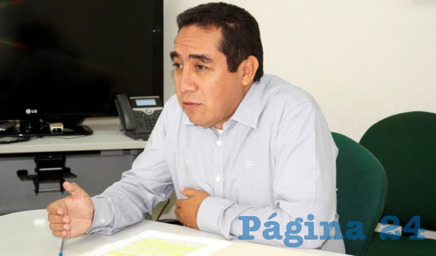 Tomás Zúñiga Ramírez, delegado en Zacatecas de Financiera Nacional de Desarrollo (Foto Merari Martínez Castro)