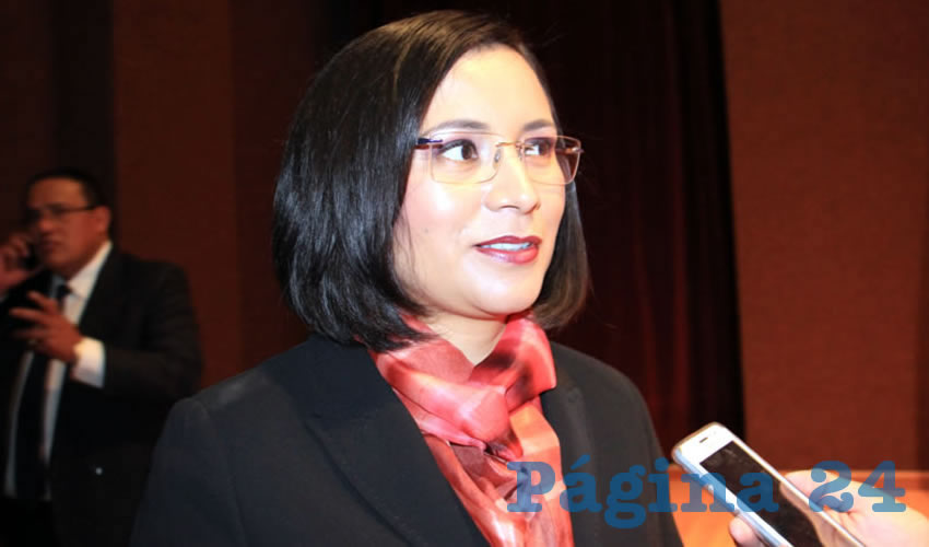 María de la Luz Domínguez Campos, presidenta de la Comisión de Derechos Humanos del Estado de Zacatecas: La CDHEZ tiene una gran cantidad de funciones y atribuciones (Foto Rocío Castro)