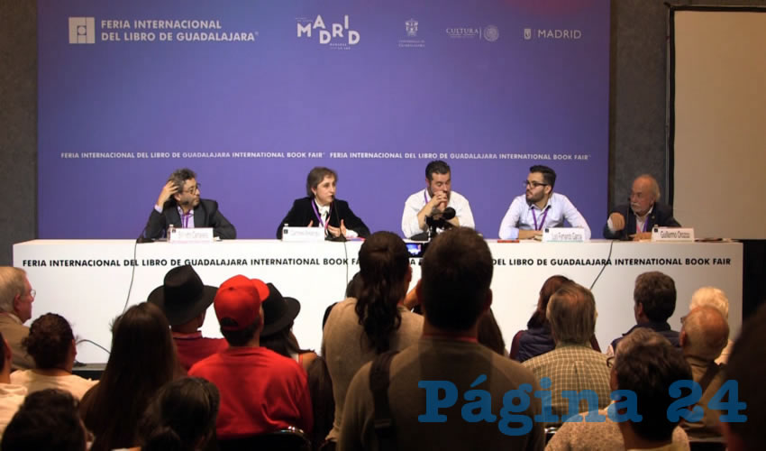 “Tendremos una Ley de Seguridad Interior, que aunque llegue a la Corte y eventualmente se pueda desmontar por sus claros visos de inconstitucionalidad, podrá durar un año, el año electoral”, argumentó Aristegui durante el encuentro en el marco de la FIL Académica 2017/Foto: Cortesía