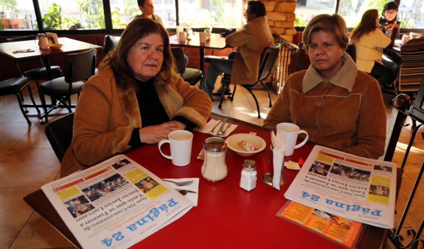 En Las Antorchas almorzaron María Elena Martínez y Silvia Patricia Martínez