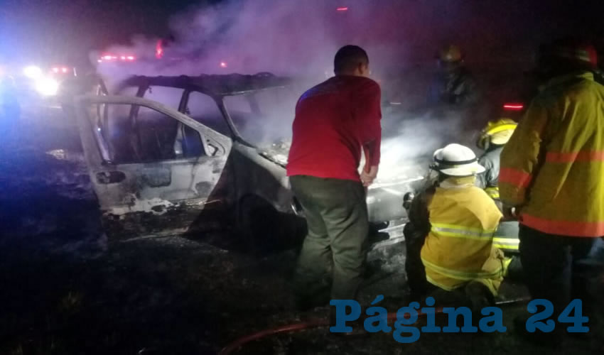 Bomberos se encargaron de sofocar las llamas