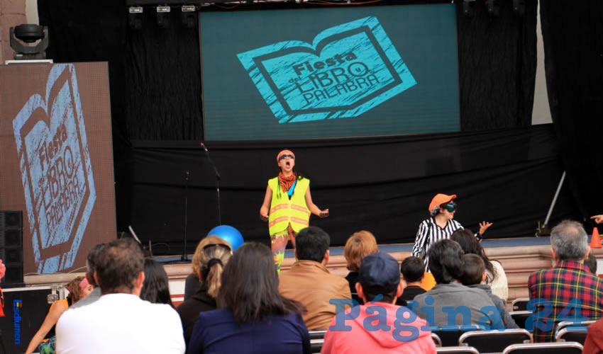 Esta obra teatral fue presentada a la sociedad zacatecana que se dio cita, dentro de las actividades de la Fiesta del Libro y la Palabra, ayer domingo 3 de diciembre. (Foto Rocío Castro Alvarado)