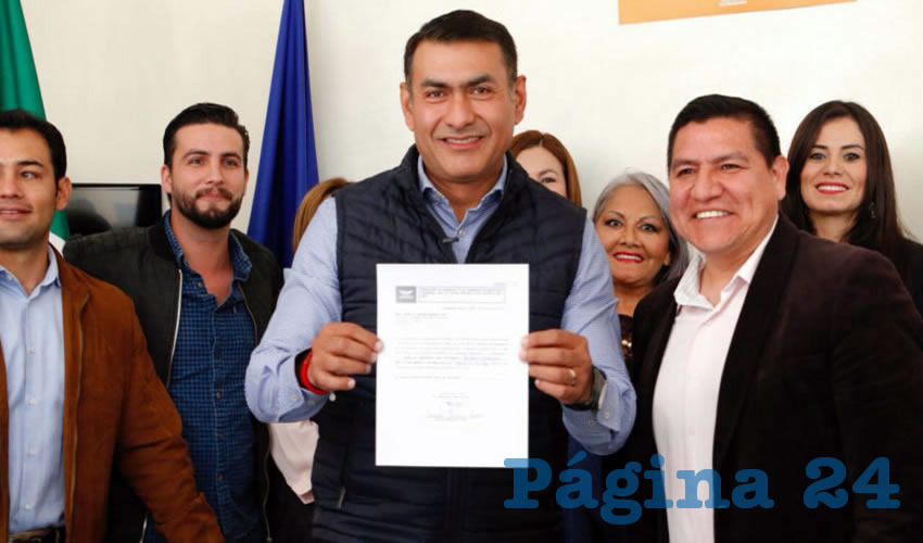 Salvador Zamora, diputado federal naranja, levantó la mano para ser candidato a Tlajomulco, donde dijo trabajará para “perpetuar” el según él “transparente” proyecto que MC lleva en el municipio/Fotos: Cortesía 