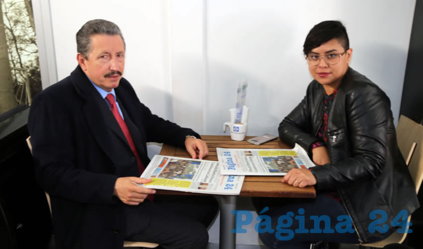 En Café Punta del Cielo departieron J. Asunción Gutiérrez Padilla, aspirante a presidente de la Comisión Estatal de los Derechos Humanos (CEDHA) y Mariana Ávila Montejano, coordinadora del Observatorio de Violencia Social y de Género de Aguascalientes (OVSGA)