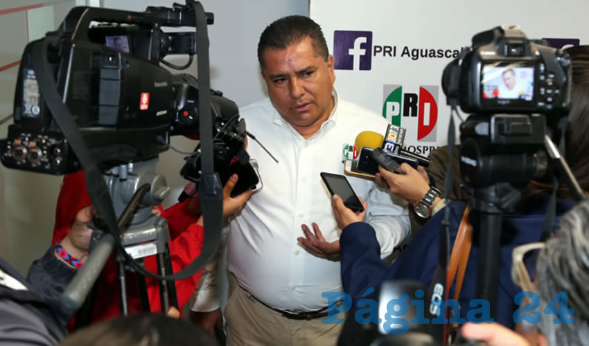 Enrique Juárez Ramírez, presidente del CDE del PRI (Foto: Eddylberto Luévano Santillán)