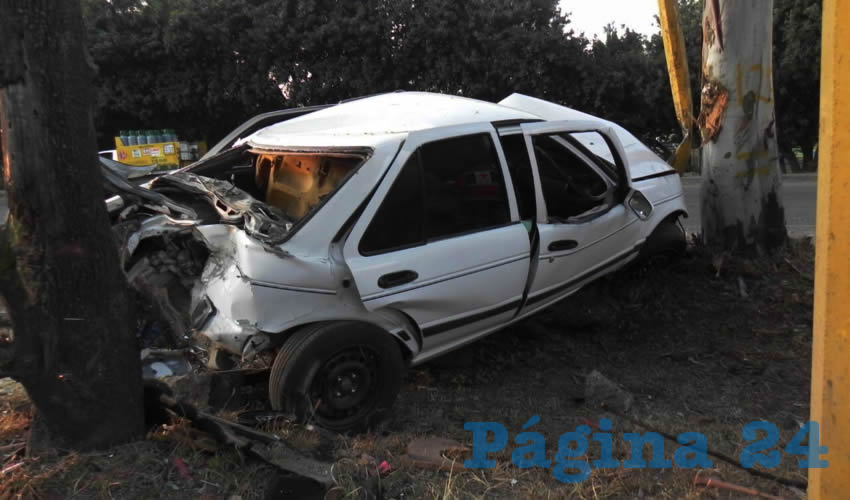 El brutal choque ocurrió sobe la carretera federal 70 poniente