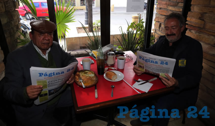 En Las Antorchas almorzaron Arturo Ibarra Susan y Luis Liñán Palencia, asesor en ahorro de combustible