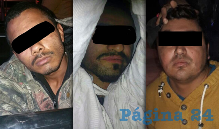 Los tres pillos fueron arrestados poco después de haber cometido el atraco