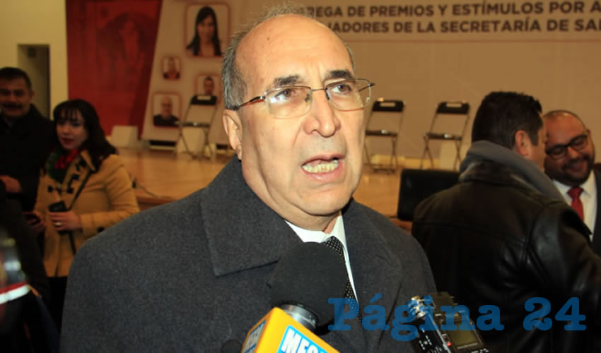 Gilberto Breña Cantú, director de la Secretaría de Salud de Zacatecas (SSZ): Se registran alrededor de 500 mil enfermedades respiratorias al año (Foto Rocío Castro)