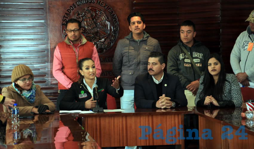 Guadalupe Flores Escobedo, diputada local por el Partido Verde Ecologista de México (PVEM) (Foto Rocío Castro Alvarado)