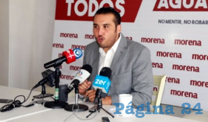 Aldo Ruiz Sánchez, presiente del Comité Directivo Estatal de Morena