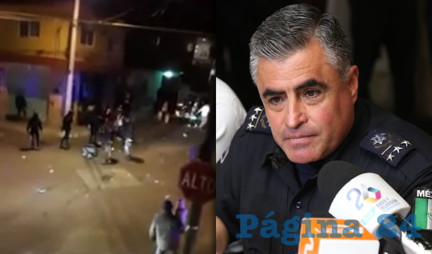 Fragmento del video en donde polic&iacute;as golpean a una persona | El comisario general Antonio Mart&iacute;nez Romo