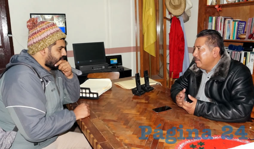 Felipe Pinedo Hernández, integrante del Frente Popular de Lucha de Zacatecas (FPLZ) (Foto Merari Martínez Castro)