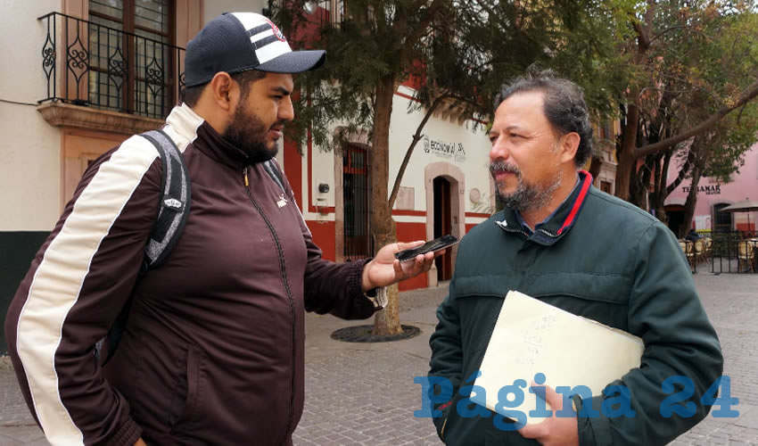 Alejandro Rivera Nieto, secretario general del Sindicato Independiente de Trabajadores del Estado de Zacatecas (SITEZ) (Foto Merari Martínez Castro)