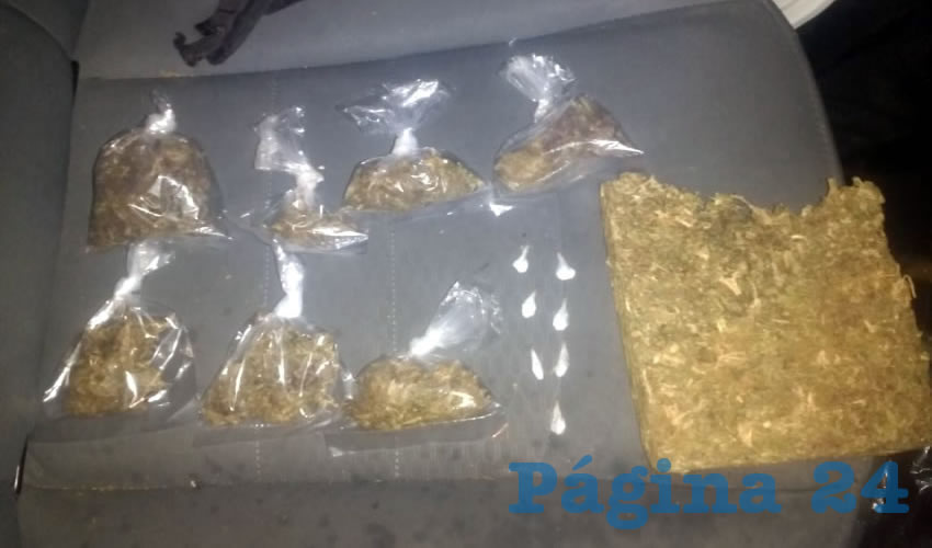 La mariguana y el &ldquo;crystal&rdquo; que ten&iacute;a listo para repartir el narco Fabi&aacute;n