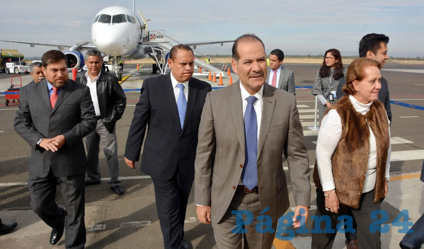El gobernador del Estado, Mart&iacute;n Orozco Sandoval, encabez&oacute; el reinicio de operaciones de Interjet desde Aguascalientes hacia la Ciudad de M&eacute;xico