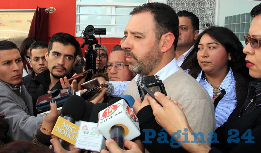 Alejandro Tello Cristerna, gobernador de Zacatecas (Foto Rocío Castro)