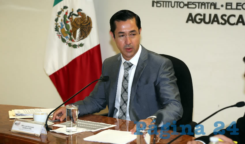Luis Fernando Landeros Ortiz, consejero presidente del IEE