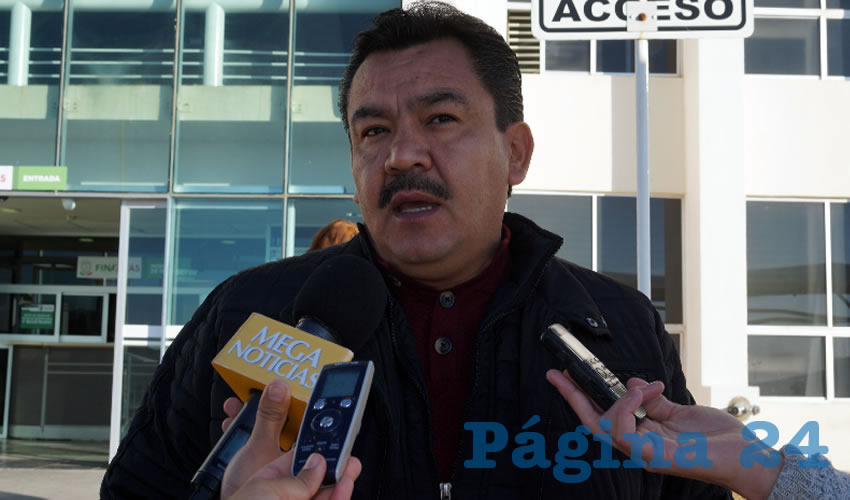 Gonzalo Franco Garduño, dirigente del Sindicato Único de Trabajadores de la Universidad Tecnológica del Estado de Zacatecas (Sututez) (Foto Merari Martínez Castro)