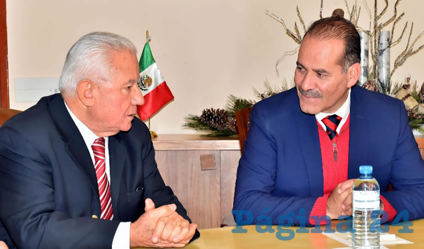 El gobernador Martín Orozco Sandoval sostuvo una reunión con Ángel Ochoa Pérez, que recientemente fue nombrado delegado de la Secretaría de Gobernación