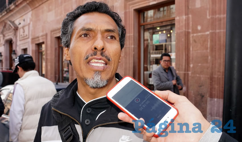 Marcelino Rodarte Hernández, líder de la Sección 58 de la Coordinadora Nacional de Trabajadores de la Educación (CNTE): “La inseguridad se vive todos los días. Salimos de la casa al trabajo, pero no sabemos si regresaremos” (Foto Merari Martínez Castro)
